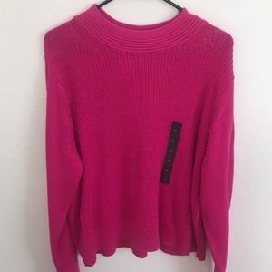 Fuchsia Banana Republic knit sweater